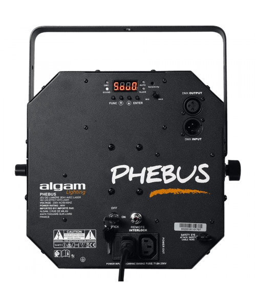 ALGAM LIGHTING PHEBUS PROIETTORE LED MULTIEFFETTO DMX