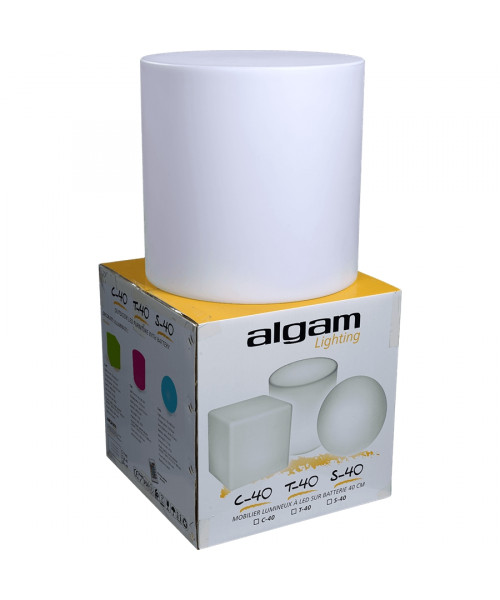 ALGAM LIGHTING Tonnes-40cm decorative bright cylinder 40cm