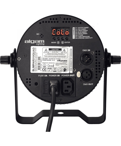 ALGAM LIGHTING SLIMPAR-510-QUAD PROIETTORE PAR LED 5 X 10W RGBW
