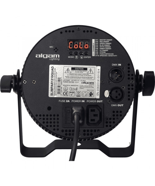 ALGAM LIGHTING Slimpar-1210-Quad PAR Projector LED 12 x 10W RGBW