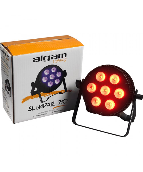 ALGAM LIGHTING Slimpar-710-Hex PAR Projector LED 7 x 10W RGBwau