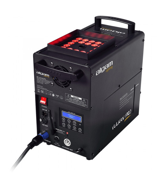 ALGAM LIGHTING VULKAN PRO MACCHINA DEL FUMO VERTICALE/ORIZZONTALE EFFETTO CO2