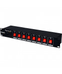ALGAM LIGHTING DISPATCH-8 MULTIPRESA 8 POSTI DA RACK INTERRUTTORI INDIVIDUALI