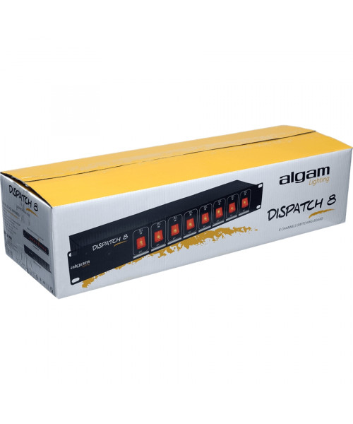 ALGAM LIGHTING DISPATCH-8 MULTIPRESA 8 POSTI DA RACK INTERRUTTORI INDIVIDUALI