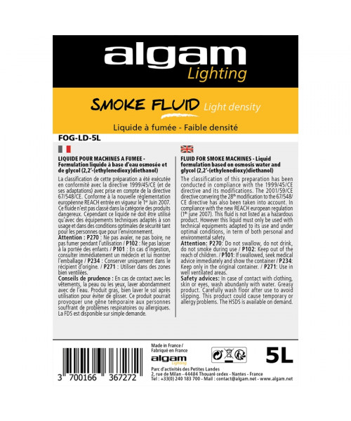 ALGAM LIGHTING Fog-Ld-5L Low Smoke Low Density 5L