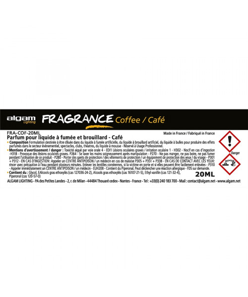 ALGAM LIGHTING FRA-COF-20ML PROFUMO PER LIQUIDO DEL FUMO 20ML CAFFÈ