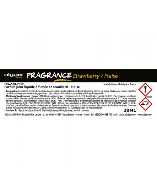 ALGAM LIGHTING FRA-STR-20ML PROFUMO PER LIQUIDO DEL FUMO 20ML FRAGOLA
