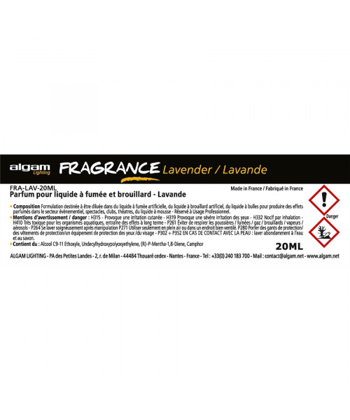 ALGAM LIGHTING FRA-LAV-20ML PROFUMO PER LIQUIDO DEL FUMO 20ML LAVANDA