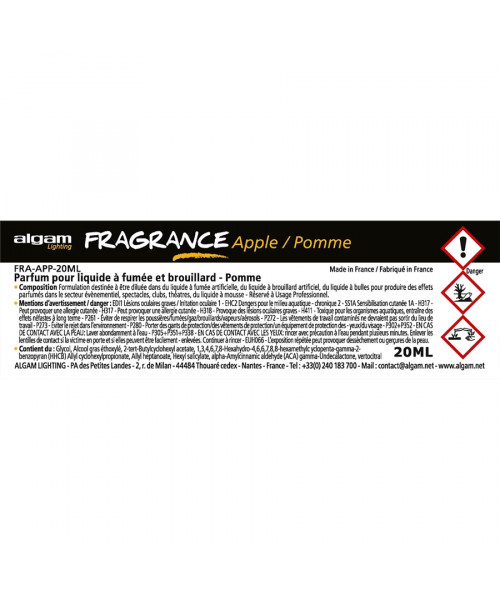 ALGAM LIGHTING FRA-APP-20ML PROFUMO PER LIQUIDO DEL FUMO 20ML MELA