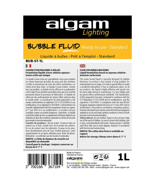 ALGAM LIGHTING BUB-ST-1L LIQUIDO BOLLE 1L
