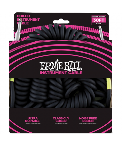 ERNIE BALL - 6044 Black 9 m spiral cable