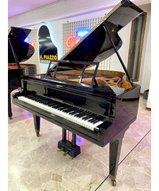Half piano Blüthner black glossy