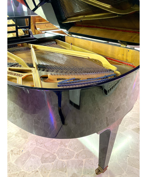 Half piano Blüthner black glossy