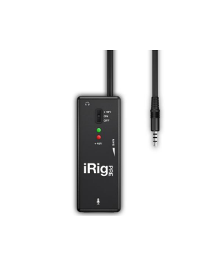 IK Multimedia iRig PRE - Preamplificatore microfonico per sistemi Android, iOS e MAC