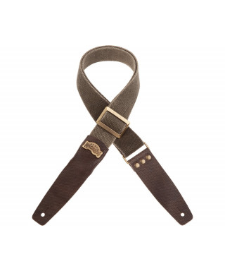 magrabò SC Cotton Washed Olive Green 5cm Twinkle Terminals Gray, Buckle Recta Brass