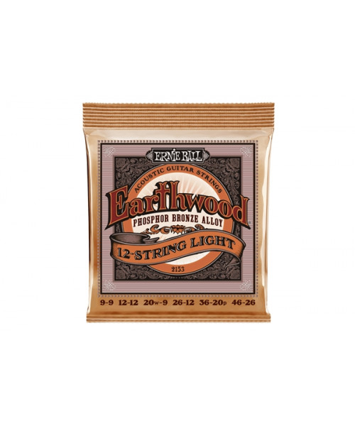 Ernie Ball 2153 Earthwood Phosphor Bronze Light 9-46