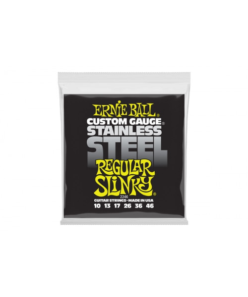 Ernie Ball 2246 Stainless Steel Regular Slinky 10-46