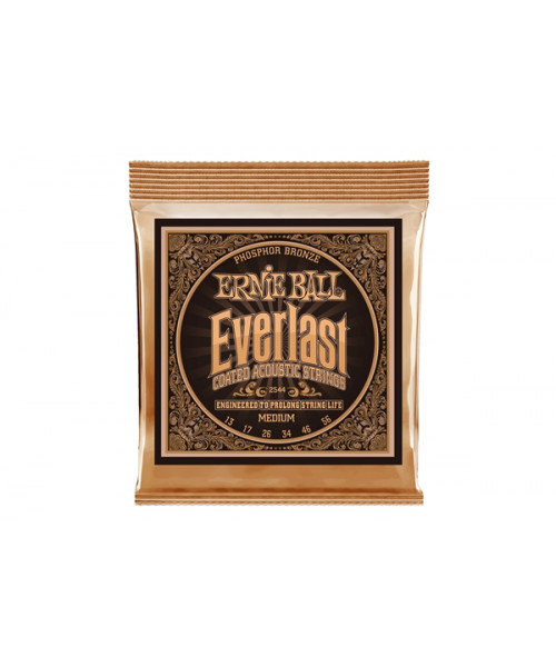 Ernie Ball 2544 Everlast Coated Phosphor Bronze Medium 13-56