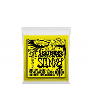 Ernie Ball 2837 Nickel Wound 6 String Short Scale 20-90