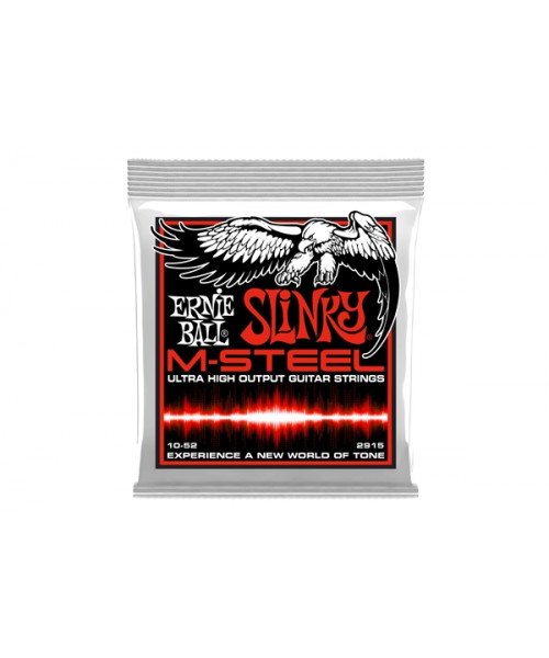 Ernie Ball 2915 M-Steel Skinny Top Heavy Bottom Slinky 10-52