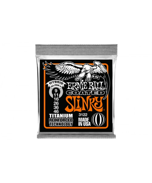 Ernie Ball 3122 RPS Coated Titanium Hybrid Slinky 9-46