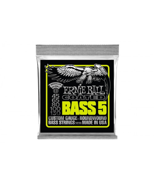 Ernie Ball 3836 Bass 5 Slinky Coated 45-130