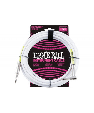 Ernie Ball 6047 Cavo PVC White 6 m
