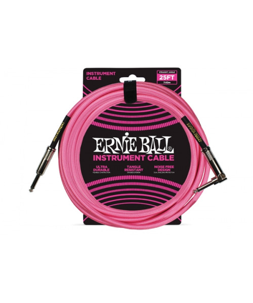 Ernie Ball 6065 Cavo Braided Neon Pink 7,62 m