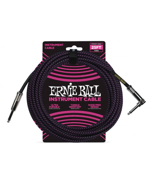 Ernie Ball 6068 Braided Black / Purple 7.62 m cable