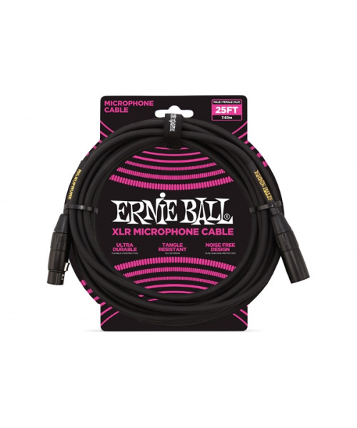 Ernie Ball 6073 Cavo Microfono Black/Gold 7,6 m