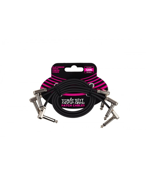 Ernie Ball 6222 Flat Ribbon Patch Cable 30,48 cm Pacco da 3