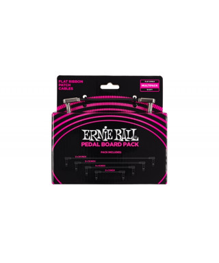 Ernie Ball 6224 Flat Ribbon Patch Cables Multi-Pack