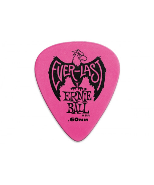 Ernie Ball 9179 Plettri Everlast Pink 0.60mm Busta da 12