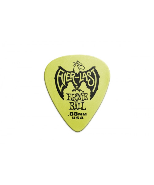 Ernie Ball Plettri Everlast Green 0.88mm Busta da 12