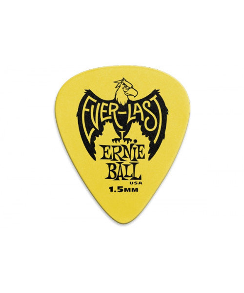 Ernie Ball 9195 Plettri Everlast Yellow 1.5mm Busta da 12