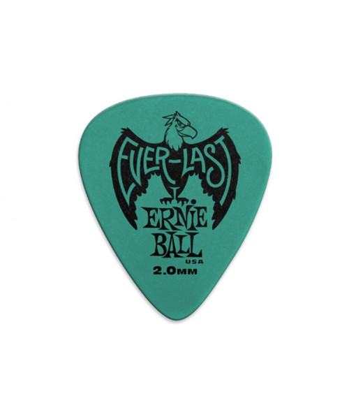 Ernie Ball 9196 Plettri Everlast Teal 2.0mm Busta da 12