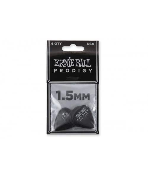 Ernie Ball 9199 Plettri Prodigy Standard Black 1,5mm Busta 6