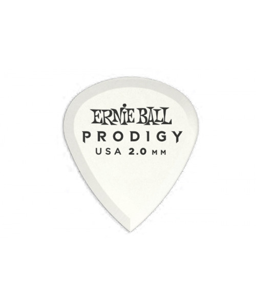 Ernie Ball 9203 Plettri Prodigy Mini White 2,0mm Busta da 6