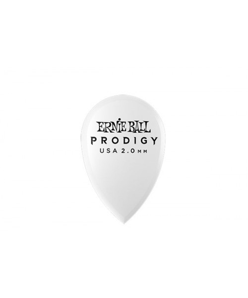 Ernie Ball 9336 Plettri Prodigy Teardrop White 2,0mm Busta 6