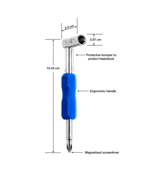 MUSIC NOMAD Premium Truss Rod Wrench 1/4 5,5x3