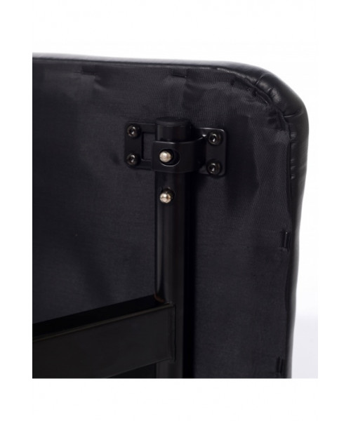 BESPECO PANCHETTA IN METALLO CON CUSCINO IN ECO PELLE