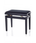 BESPECO Opaque black velvet black adjustable bench