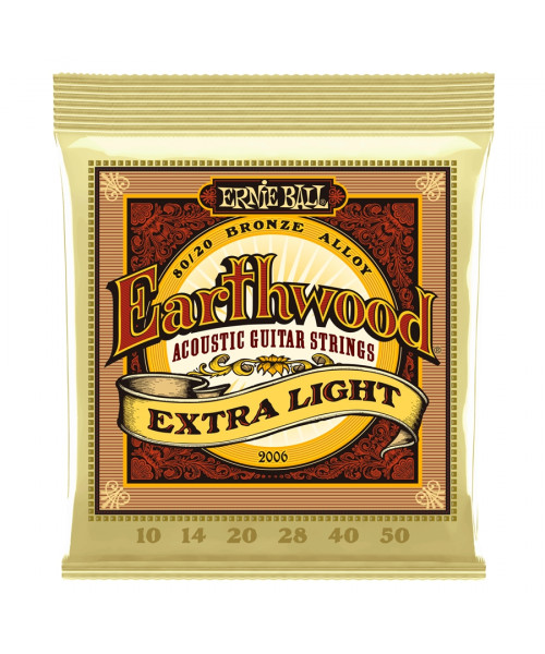 ERNIE BALL - 2006 Earthwood 80/20 Bronze Extra Light 10-50