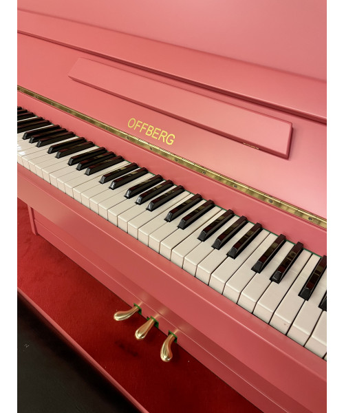 PIANOFORTE VERTICALE OFFBERG ROSA ANTICO + PANCHINA