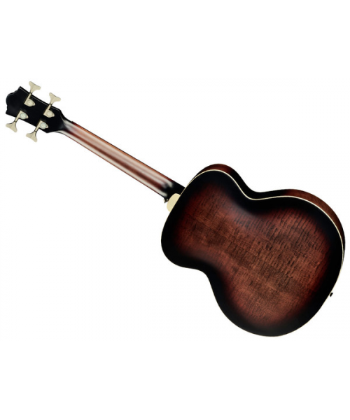 guild Jumbo JR Bass Flame Maple Acb Antique Charcoal Burst