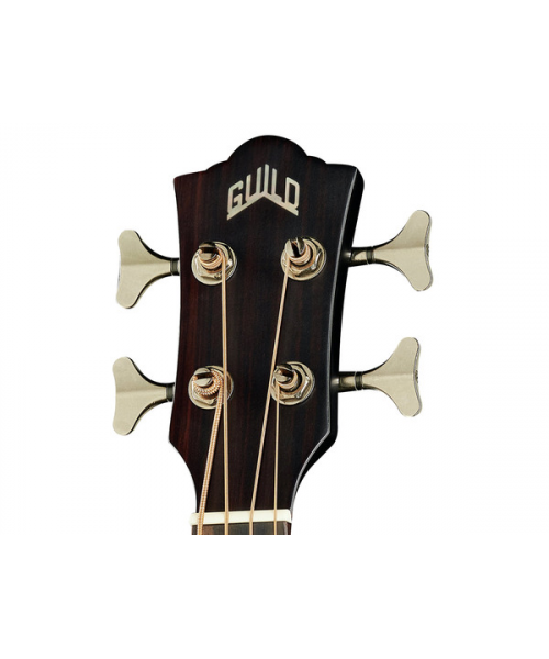 guild Jumbo JR Bass Flame Maple Acb Antique Charcoal Burst