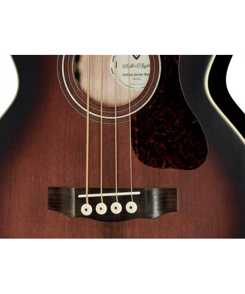 guild Jumbo JR Bass Flame Maple Acb Antique Charcoal Burst