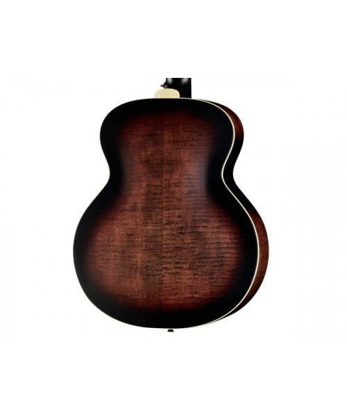 guild Jumbo JR Bass Flame Maple Acb Antique Charcoal Burst