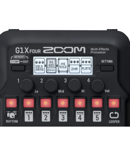Zoom G1X FOUR - pedaliera multieffetto, amp-simulator per chitarra con pedale d'espressione