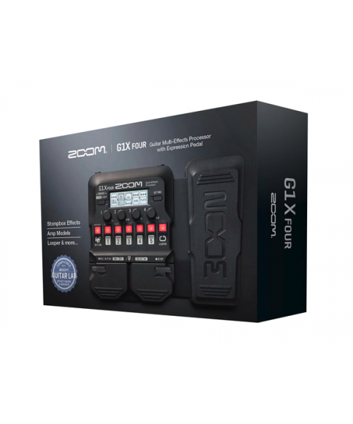 Zoom G1X FOUR - pedaliera multieffetto, amp-simulator per chitarra con pedale d'espressione